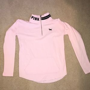 PINK light pink zip up